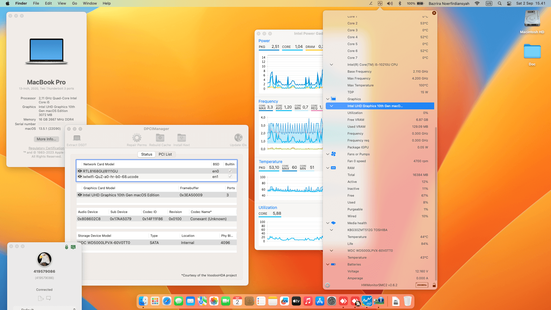 Lenovo Thinkpad E14 3rd [CometLake   Intel UHD 10Th Gen + PS2 SMBUS]   OpenCore 1